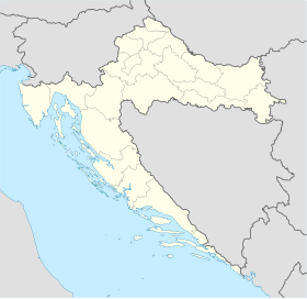 Daruvar na zemljovidu Hrvatske