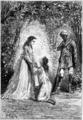1891 - Planteurs de la Jamaïque : Jeune esclave à genoux et afridescendant armé[8]