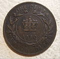 1 Niufaundlando cento moneta (1880 m.)