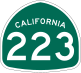 State Route 223 marker