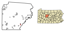 Location within Clearfield County and State of Pennsylvania