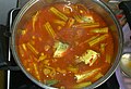 Traditional Thai kaeng som with drumstick pods and fresh pla thu