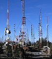 Image 22An antenna farm hosting various radio antennas on Sandia Peak near Albuquerque, New Mexico, US (from Radio)