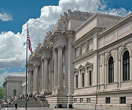 Facade of the Metropolitan Museum of Art, New York City, by Richard Morris Hunt (1902)