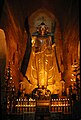 蒲甘王國公元1091年興建的阿難寺的立佛像