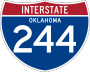 Interstate 244 marker