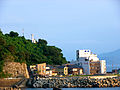 米ノ浦集落と干飯崎灯台