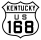 U.S. Route 168 marker