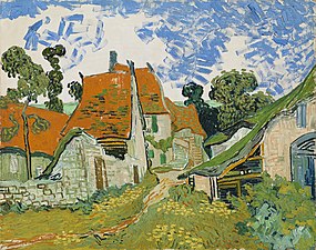 Street in Auvers-sur-Oise, Vincent van Gogh, 1890