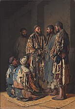 Polititians in opium shop. Tashkent (1870)