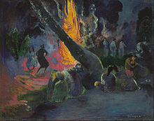 Paul Gauguin - Upa Upa , La danse du feu, 1891. Musée d'Israël.