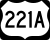 U.S. Highway 221A marker