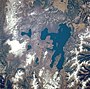 Vue aérienne du lac Yellowstone