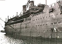 Arandora Star as a troop ship in 1940