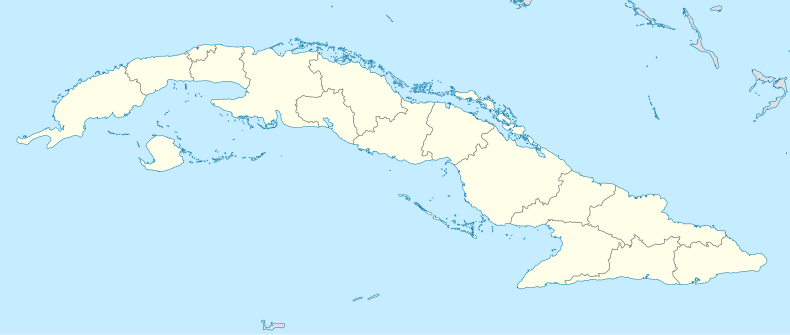 セリエ・ナシオナル・デ・ベイスボルの位置（キューバ内）