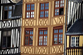 Half-timbered houses in Rouen