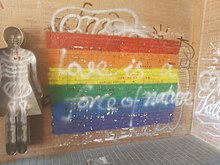 LGBT graffiti in Chaoyang District, Beijing