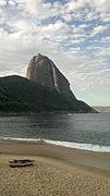 Sugarloaf as seen from the Praia Vermelha (Red beach).