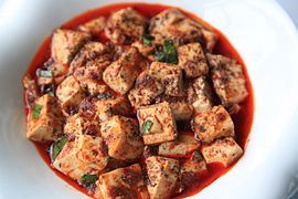 Mapo tofu originated in China, and is consumed in North Korea