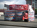 Image 55Camp put up by striking Pepsi-Cola workers, in Guatemala City, Guatemala, 2008.