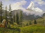 Albert Bierstadt, The Matterhorn {circa 1867).