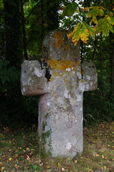 The monolithic cross in Pluduno