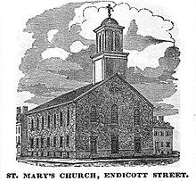 St. Mary's Church in the North End of Boston