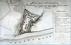 Plan of Fort Alexandria at the mouth of Sochi, which initiated the city of Sochi