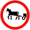 3.8 The movement of horse-drawn carts is prohibited