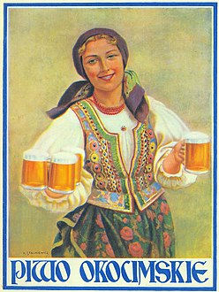Advertisement for Okocim Beer