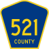 County Route 521 marker