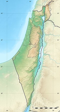 死海の位置（イスラエル内）