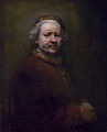 Q5598 zelfportret door Rembrandt gemaakt in 1669 overleden op 4 oktober 1669