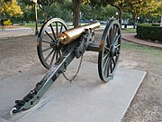 Photo of a 12-pound Napoleon cannon (1864) on the grounds of the Texas Capitol in Austin.