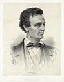 Image 35"Hon. Abraham Lincoln, Republican candidate for the presidency, 1860," a lithograph by Leopold Grozelier, et al. According to the Library of Congress, "Thomas Hicks painted a portrait of Lincoln at his office in Springfield specifically for this lithograph." Image credit: Thomas Hicks (painter), Leopold Grozelier (lithographer), W. William Schaus (publisher), J.H. Bufford's Lith. (printer), Adam Cuerden (restoration) (from Portal:Illinois/Selected picture)