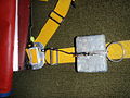 Clip-on main dive weight using a belt bracket and spring clip retainer