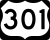 U.S. Highway 301 Connector marker