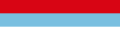Vlag van Montenegro binne Serwië en Montenegro tussen 1993 en 2004 (Hoofstad Podgorica)