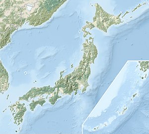 蓼科山の位置（日本内）