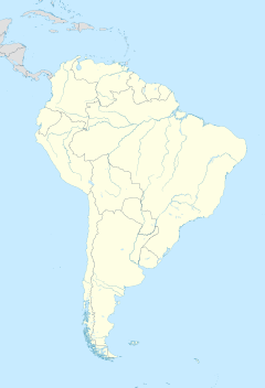 ラパスの位置（南アメリカ内）