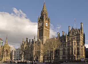 Manchester Town Hall, England: 1868–1877