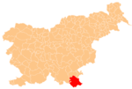 Položaj občine Črnomeljj