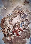 Triumph of the Medici in the clouds of Mount Olympus, 1684–1686, fresco in the Palazzo Medici-Riccardi