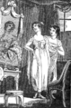 Premier retour du corset, façon brassière, vers 1810.