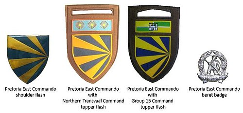 SADF era Pretoria East Commando insignia