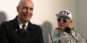 Neil Tennant (left) and Chris Lowe during an interview in 2013