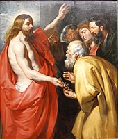 Jesus gives Peter the keys to Heaven by Peter Paul Rubens, 1614