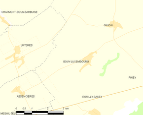 Poziția localității Bouy-Luxembourg