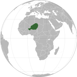Vị trí của Niger