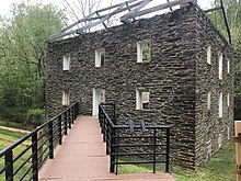 old stone mill without roof